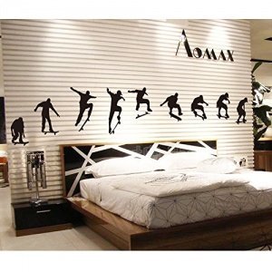 Skateboard Wandtattoo