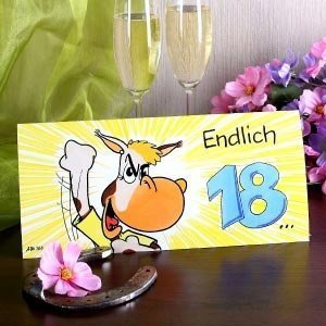 Anstatt Karte: der MAXI-Brief zum 18. Ge