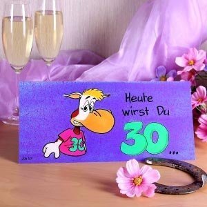 Anstatt Karte: der MAXI-Brief zum 30. Ge