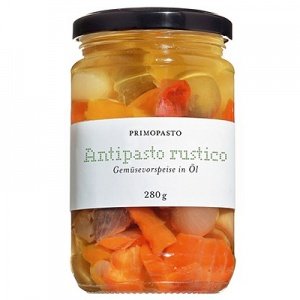Antipasto rustico Gemüsevorspeise in Öl 