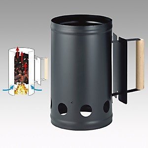 Anzünd-Kamin / Grill-Starter aus Metall 