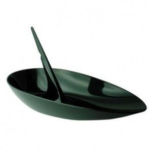 Ap-Peel - Obstschale mit Messer schwarz 