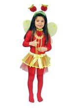 Apfel Kinder-Kostüm-Set rot-grün