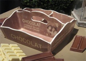 Appletree Tablett mit Fächern im Schoko-