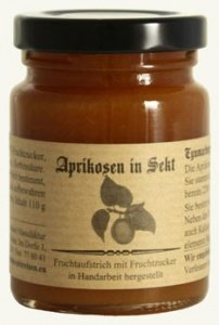 Aprikosen in Sekt Fruchtaufstrich, 110g