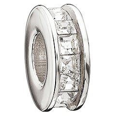 April Clear Crystal Flicker Bead