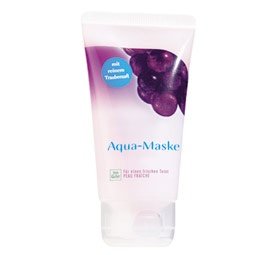 Aqua-Maske mit reinem Traubensaft