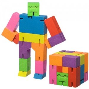AREAWARE - Cubebot SMALL Multicolor - Spielzeugroboter Klein Bunt