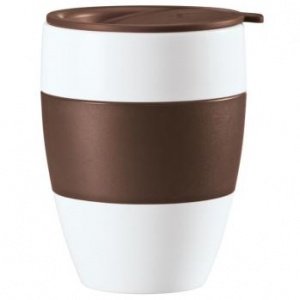 AROMA TO GO Thermobecher mit Deckel brau