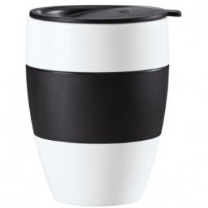 AROMA TO GO Thermobecher mit Deckel schw