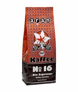 Aran N°16 Espresso ganze Bohne Bio (1000