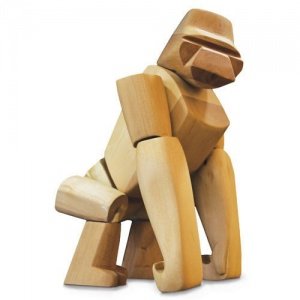 Hanno der Gorilla aus Holz