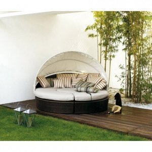 Arena Gartenliege mit Dach