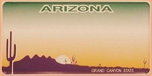 Arizona Autokennzeichen mit individuelle