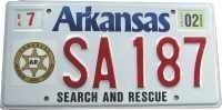 Arkansas Rescue echtes Sonderkennzeichen