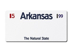 Arkansas US Deko Fahrzeug-Kennzeichen mi