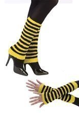 Arm- oder Beinwärmer Biene gelb-schwarz