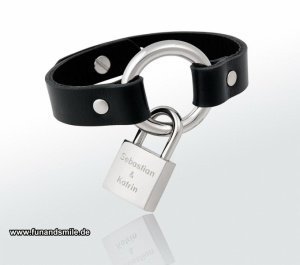 Armband Bondage mit echtem Rindsleder