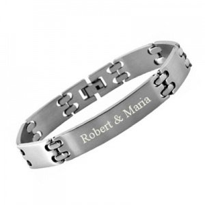 Armband Edelstahl mit Gravur - 8421