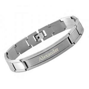 Armband Edelstahl mit Gravur - 8423