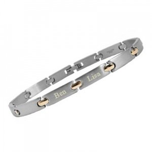 Armband Edelstahl mit Gravur - 8437