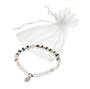 Armband Just married für SIE, 18 cm