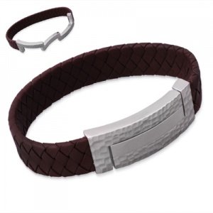 Armband Leder mit Edelstahl