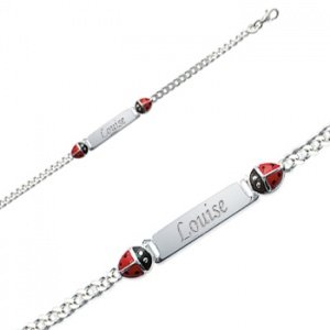 Armband Marienkäfer mit Gravur - 8696