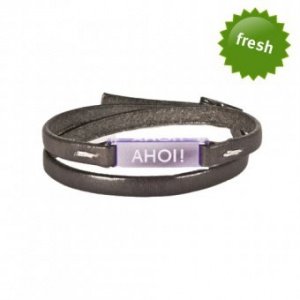 Armband Mika Ahoi grau/lila