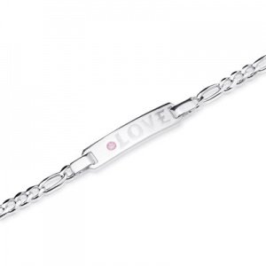 Armband Silber mit Zirkonia und Gravur