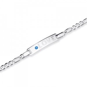 Armband Silber mit Zirkonia und Gravur