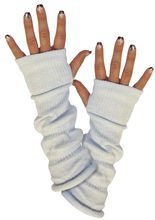 Armstulpen Armwärmer weiss