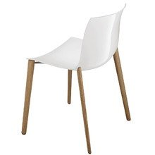 Arper - Catifa 53 Stuhl, Holzvierfußgest