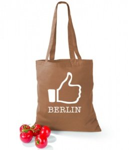 Artdiktat Baumwolltasche I like Berlin c