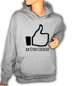 Artdiktat Hoodie I like München Damen, G