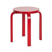 Artek - E60 Hocker, rot lackiert