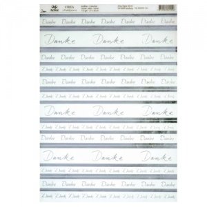 Artoz Kreativpapier A4 Danke, transparen