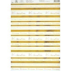 Artoz Kreativpapier A4 Wir heiraten, sel
