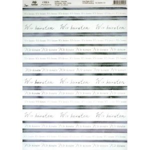 Artoz Kreativpapier A4 Wir heiraten, tra
