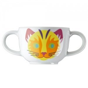 Arzberg Rasselbande Katze Becher mit 2 H