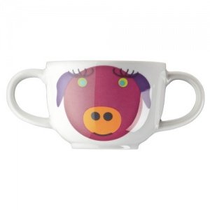 Arzberg Rasselbande Schwein Becher mit 2