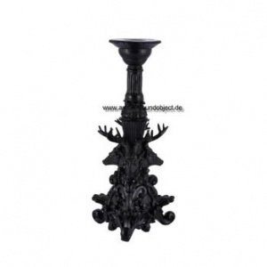 ASPEN Kerzenhalter Hirschkopf schwarz vo