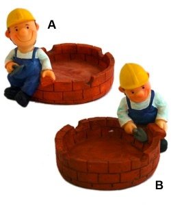Aschenbecher für Bauarbeiter