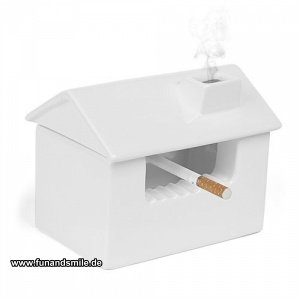 Aschenbecher rauchendes Haus