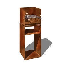 attika - CUBE Grill, mit Stahlsockel