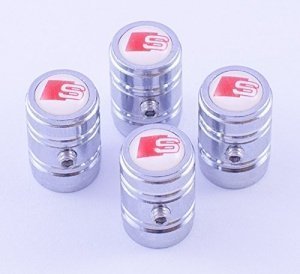 Ventilstaubkappen Audi S-Line-Weiß