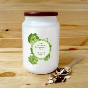 Aufbewahrungsdose mit Feld für persönlic