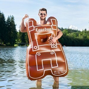 Aufblasbare Schwimmlederhose