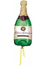 Aufblasbare Sektflasche Dekoflasche Scha