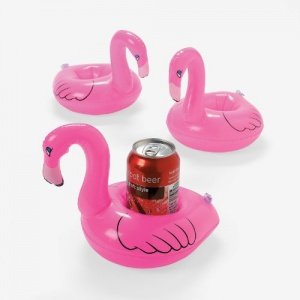 Aufblasbare Flamingo - Getränkehalter